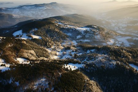 montgolfière hiver