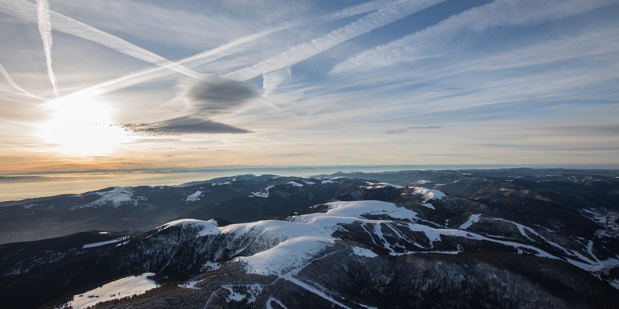 winter hot air balloon flight vosges alsace